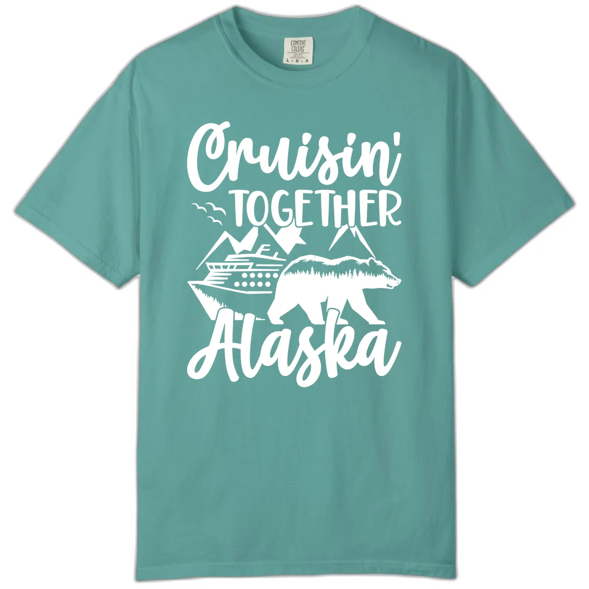 Cruisin' Together Alaska Comfort Color in Seafoam