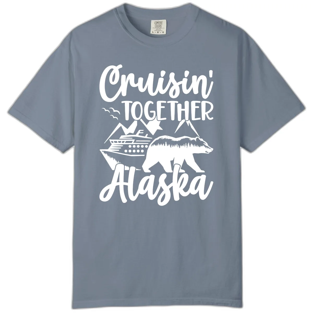 Cruisin' Together Alaska Comfort Color in Blue Jean