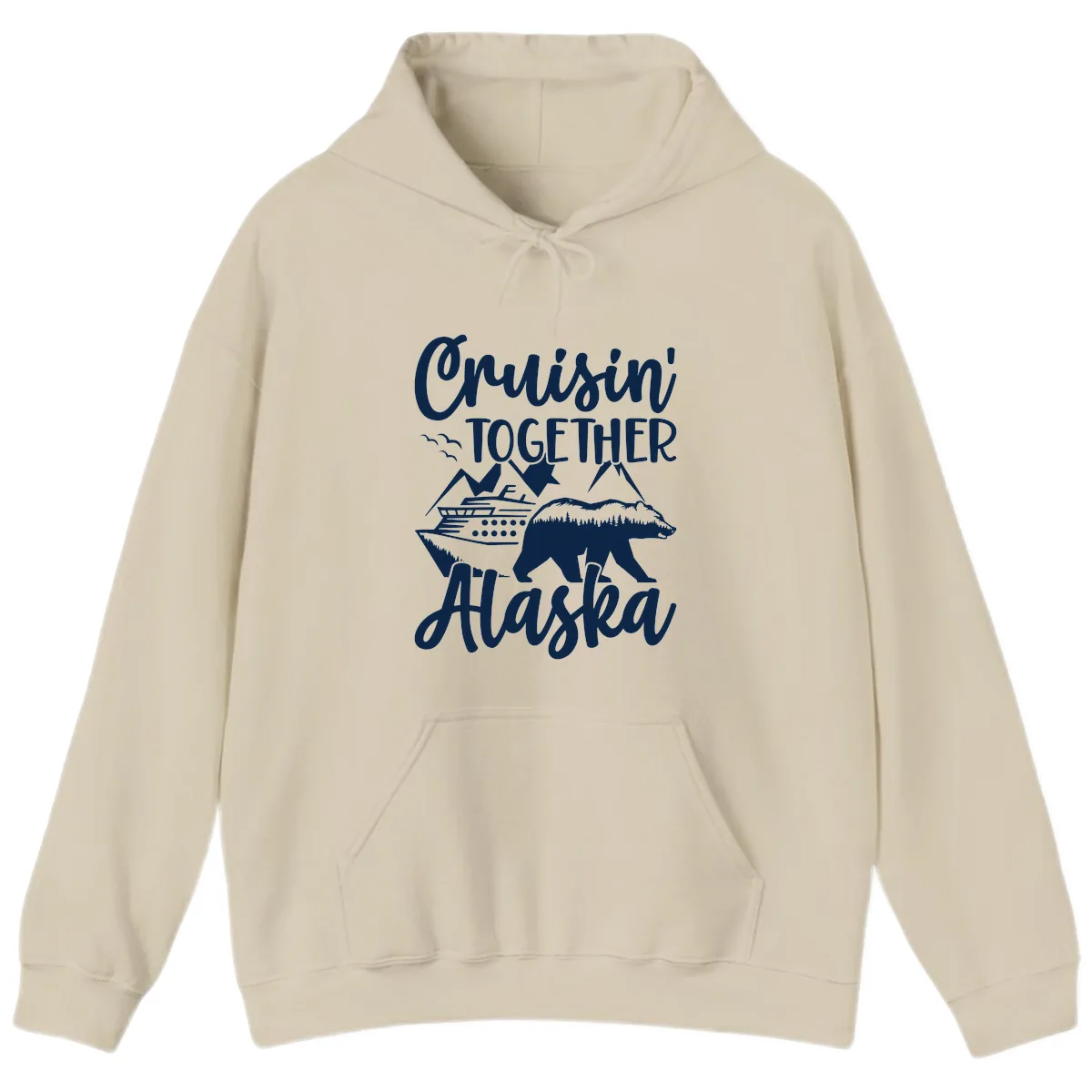 Cruisin' Together Alaska Hoodie in Sand