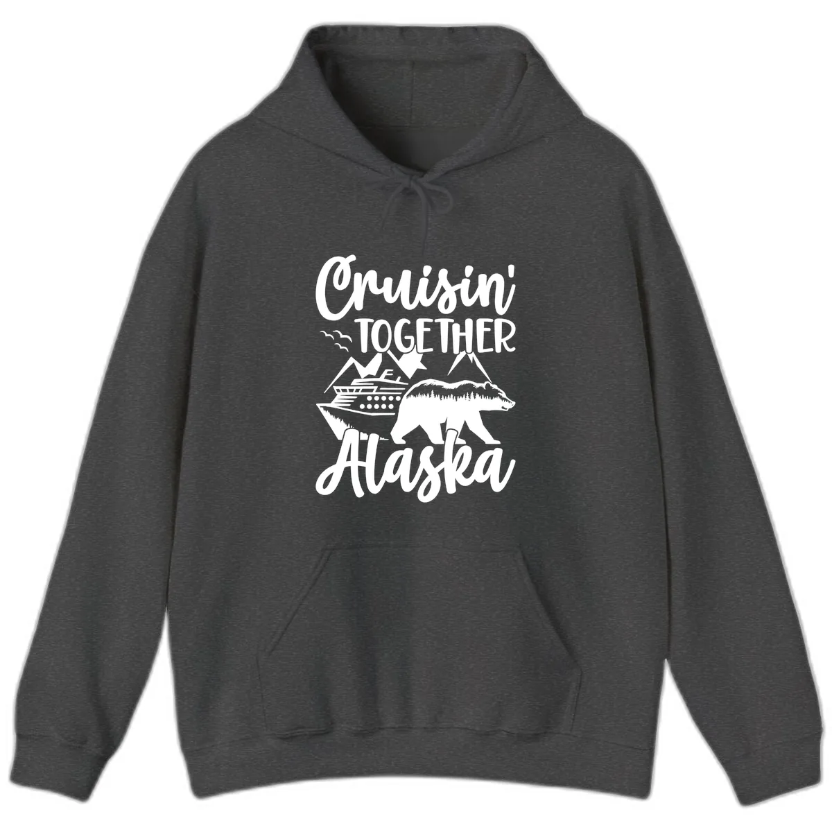 Cruisin' Together Alaska Hoodie in Dark Heather