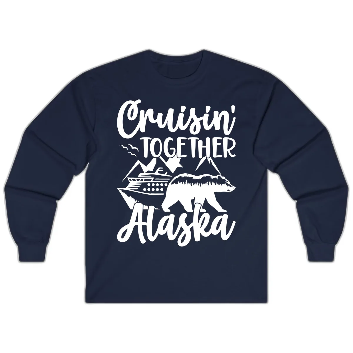 Cruisin' Together Alaska Long Sleeve in Navy
