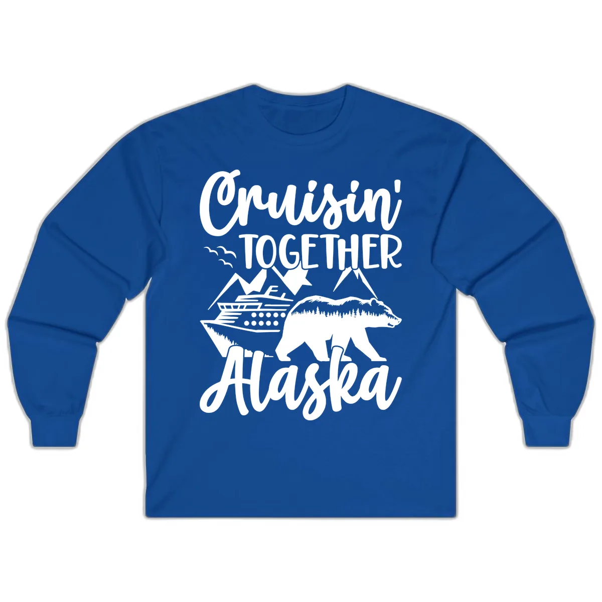 Cruisin' Together Alaska Long Sleeve in Royal