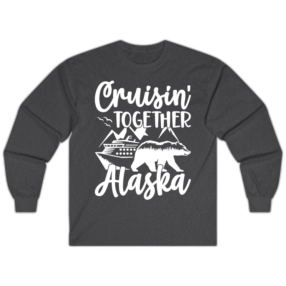 Cruisin' Together Alaska Long Sleeve in Dark Heather