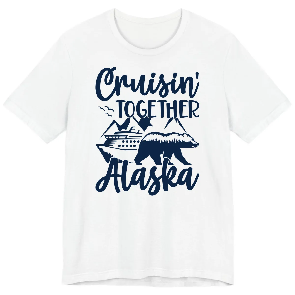 Cruisin' Together Alaska Premium T-Shirt in White