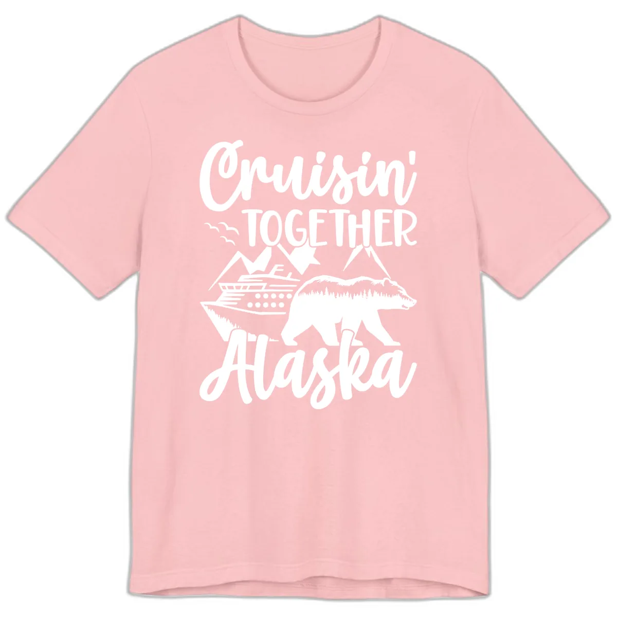 Cruisin' Together Alaska Premium T-Shirt in Pink