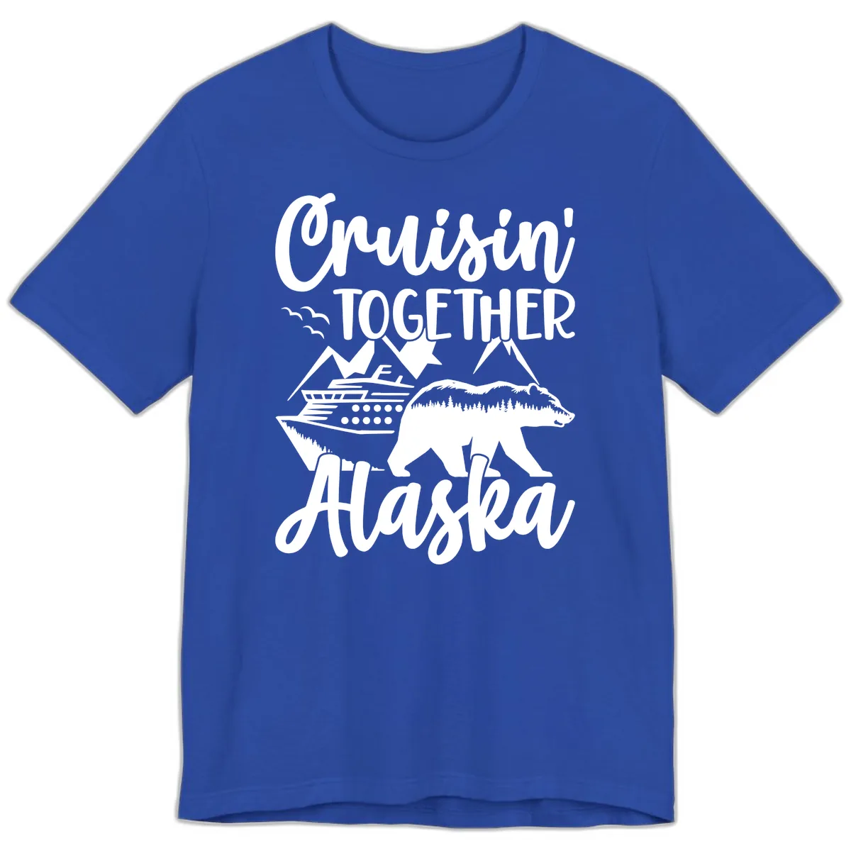 Cruisin' Together Alaska Premium T-Shirt in True Royal