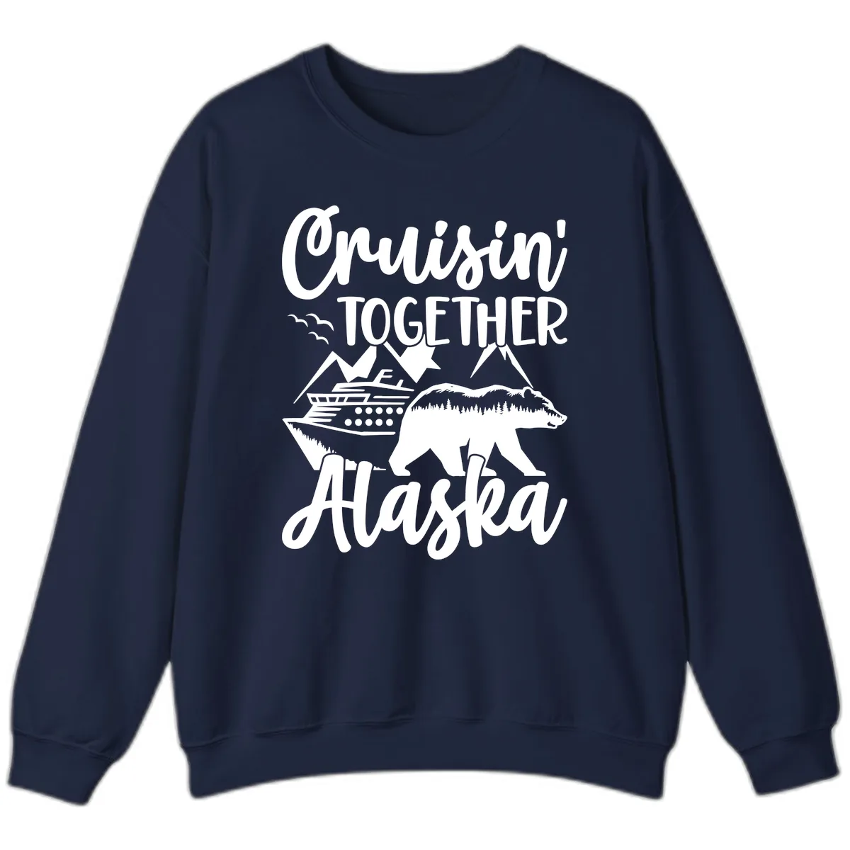 Cruisin' Together Alaska Sweatshirt in Navy