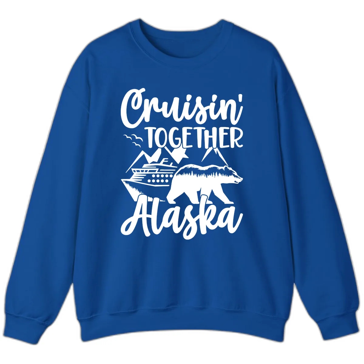 Cruisin' Together Alaska Sweatshirt in Royal