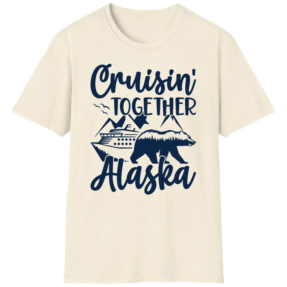 Cruisin' Together Alaska T-Shirt in Natural