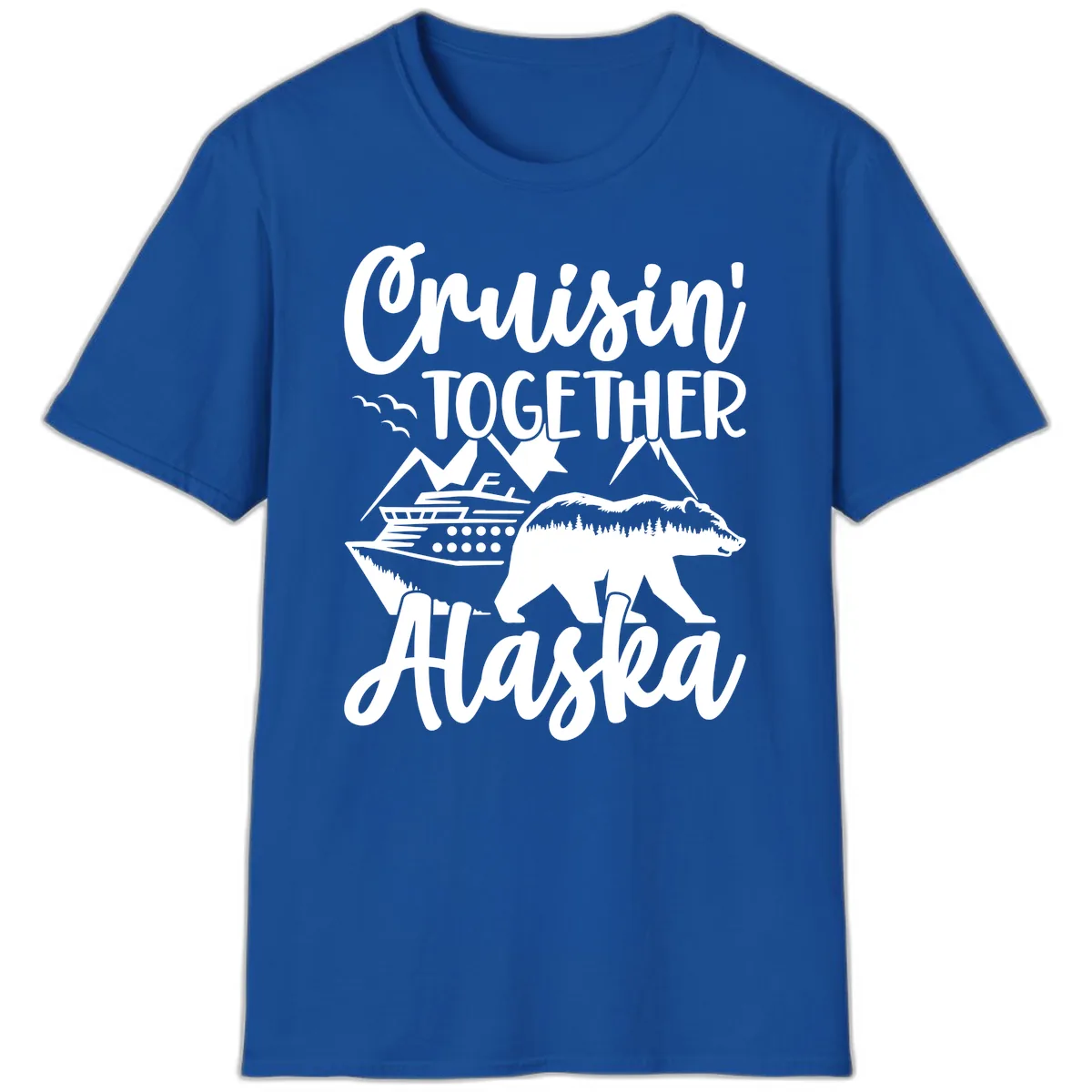 Cruisin' Together Alaska T-Shirt in Royal