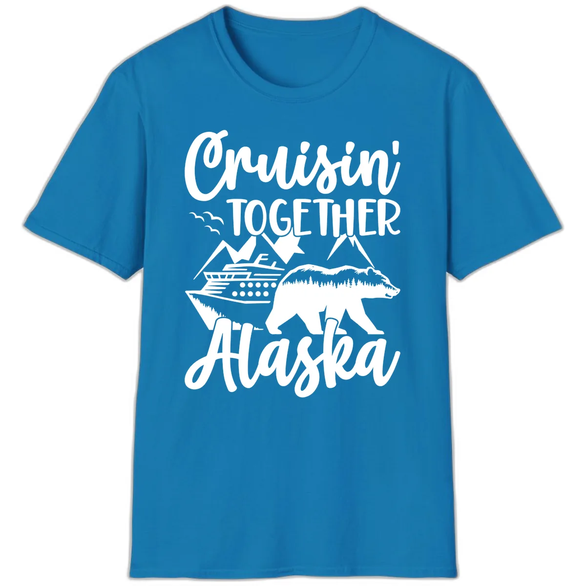 Cruisin' Together Alaska T-Shirt in Sapphire