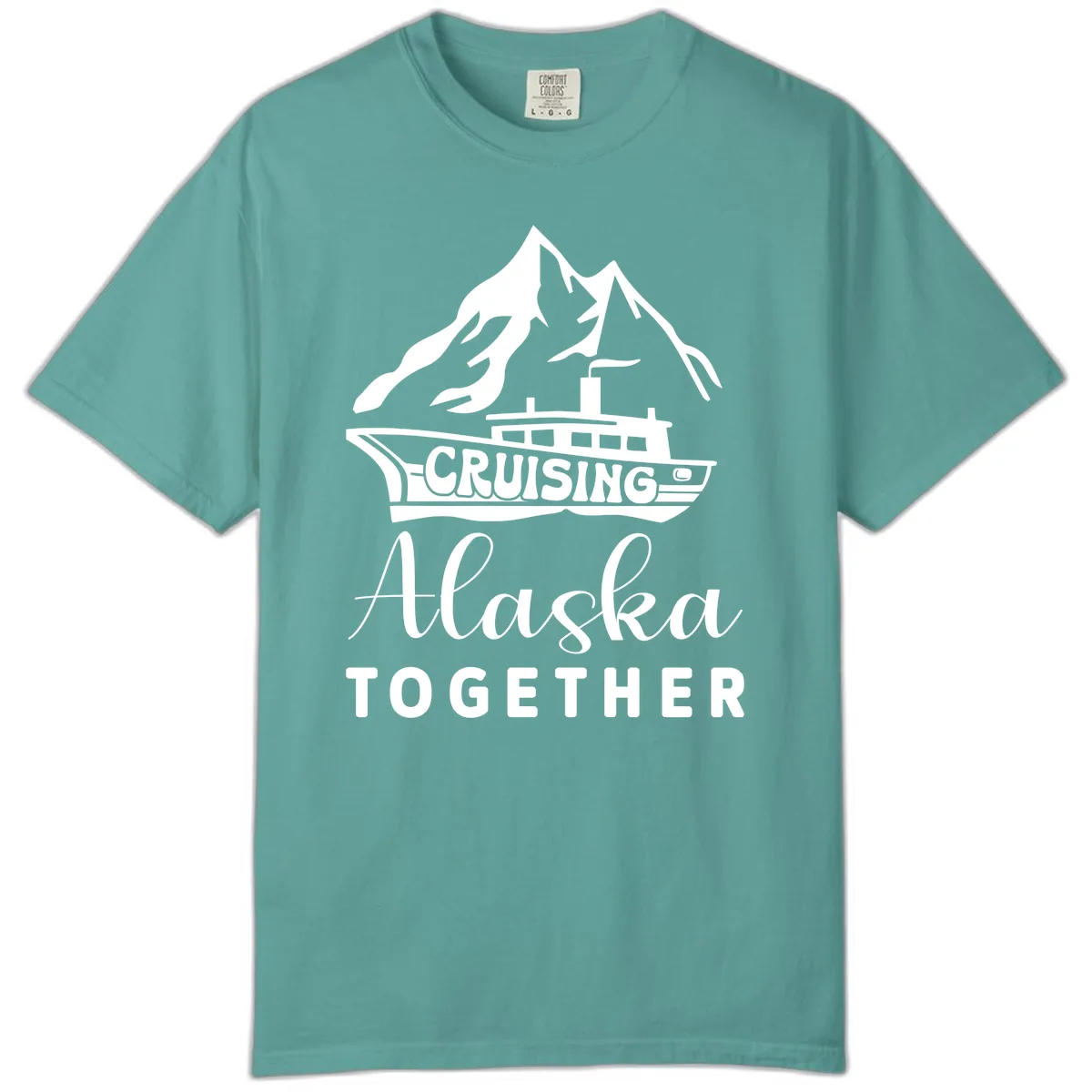 Cruising Alaska Together Comfort Color in Seafoam
