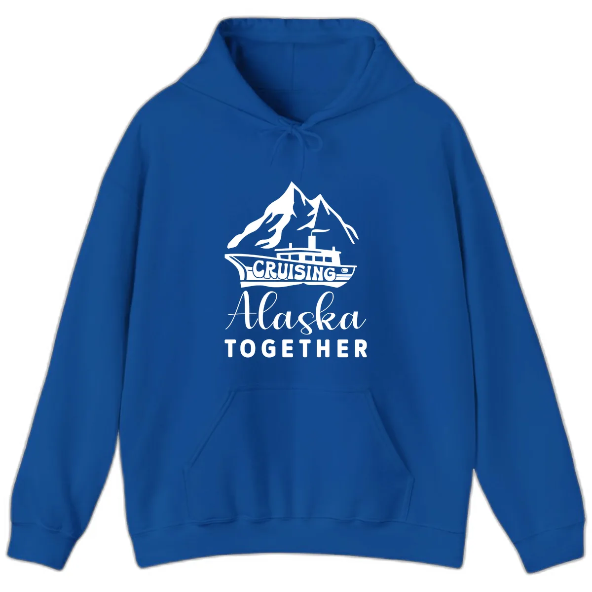Cruising Alaska Together Hoodie in Royal