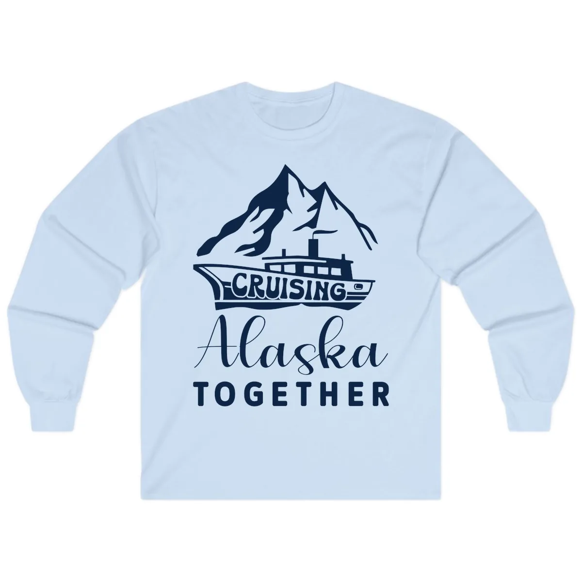Cruising Alaska Together Long Sleeve in Light Blue