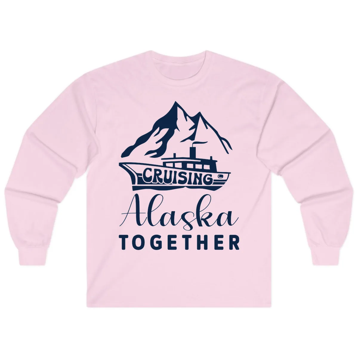 Cruising Alaska Together Long Sleeve in Light Pink