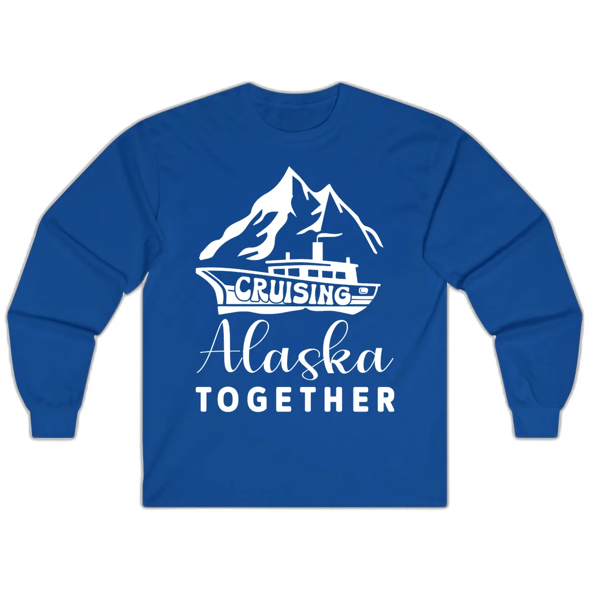 Cruising Alaska Together Long Sleeve in Royal
