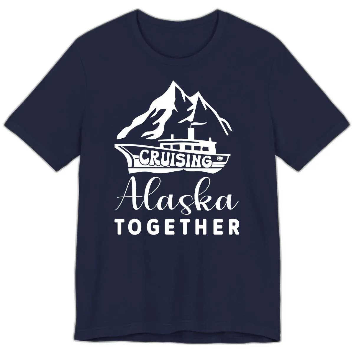 Cruising Alaska Together Premium T-Shirt in Navy