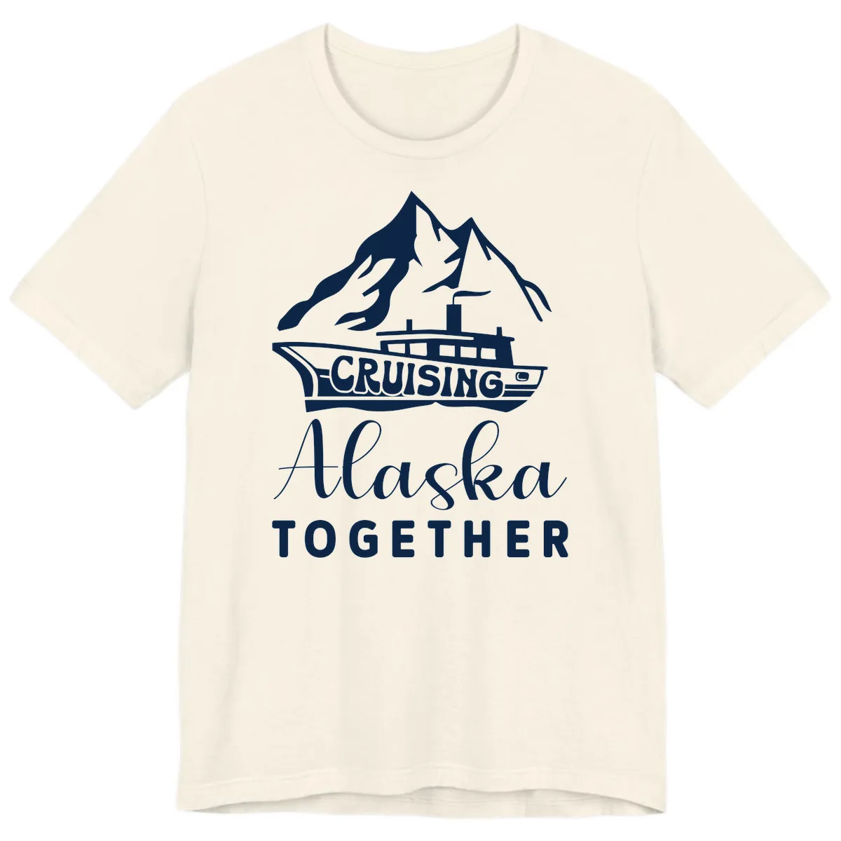 Cruising Alaska Together Premium T-Shirt in Natural