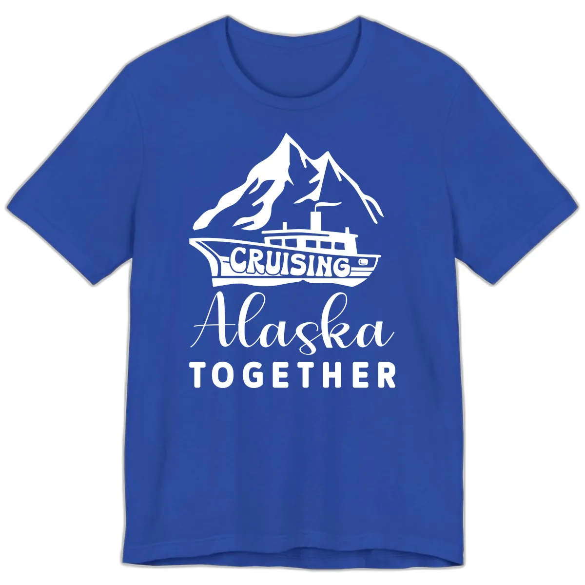 Cruising Alaska Together Premium T-Shirt in True Royal
