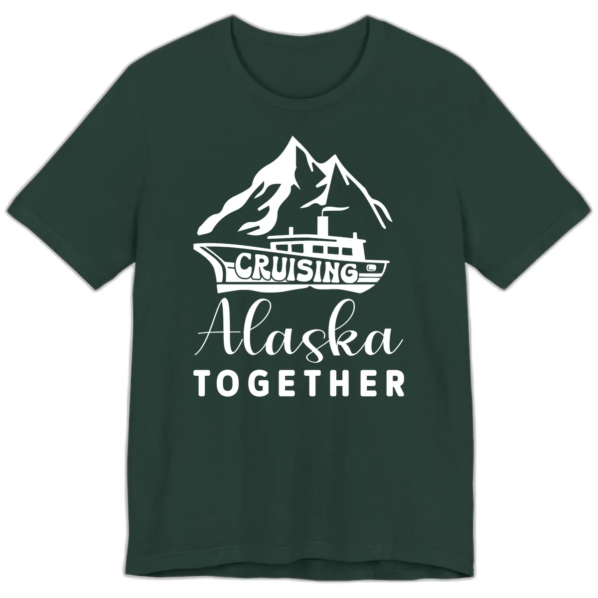 Cruising Alaska Together Premium T-Shirt in Forest