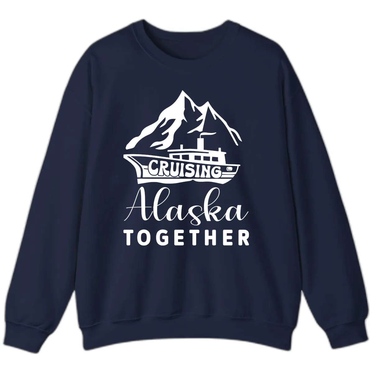 Cruising Alaska Together Sweatshirt in Navy