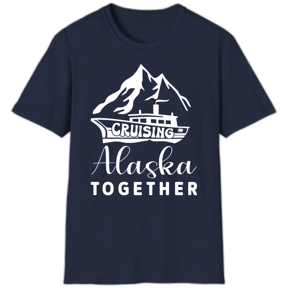 Cruising Alaska Together T-Shirt in Navy