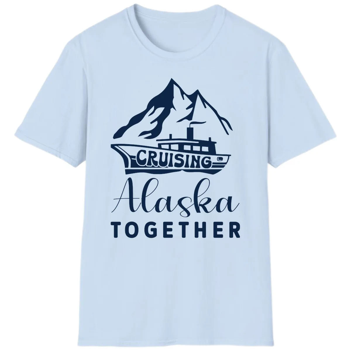 Cruising Alaska Together T-Shirt in Light Blue