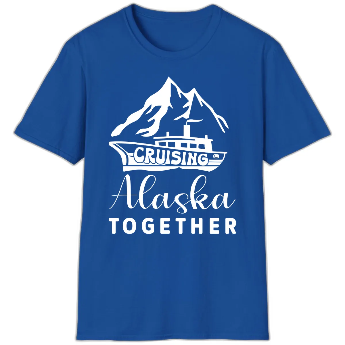 Cruising Alaska Together T-Shirt in Royal