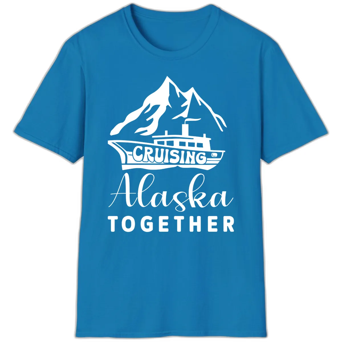 Cruising Alaska Together T-Shirt in Sapphire