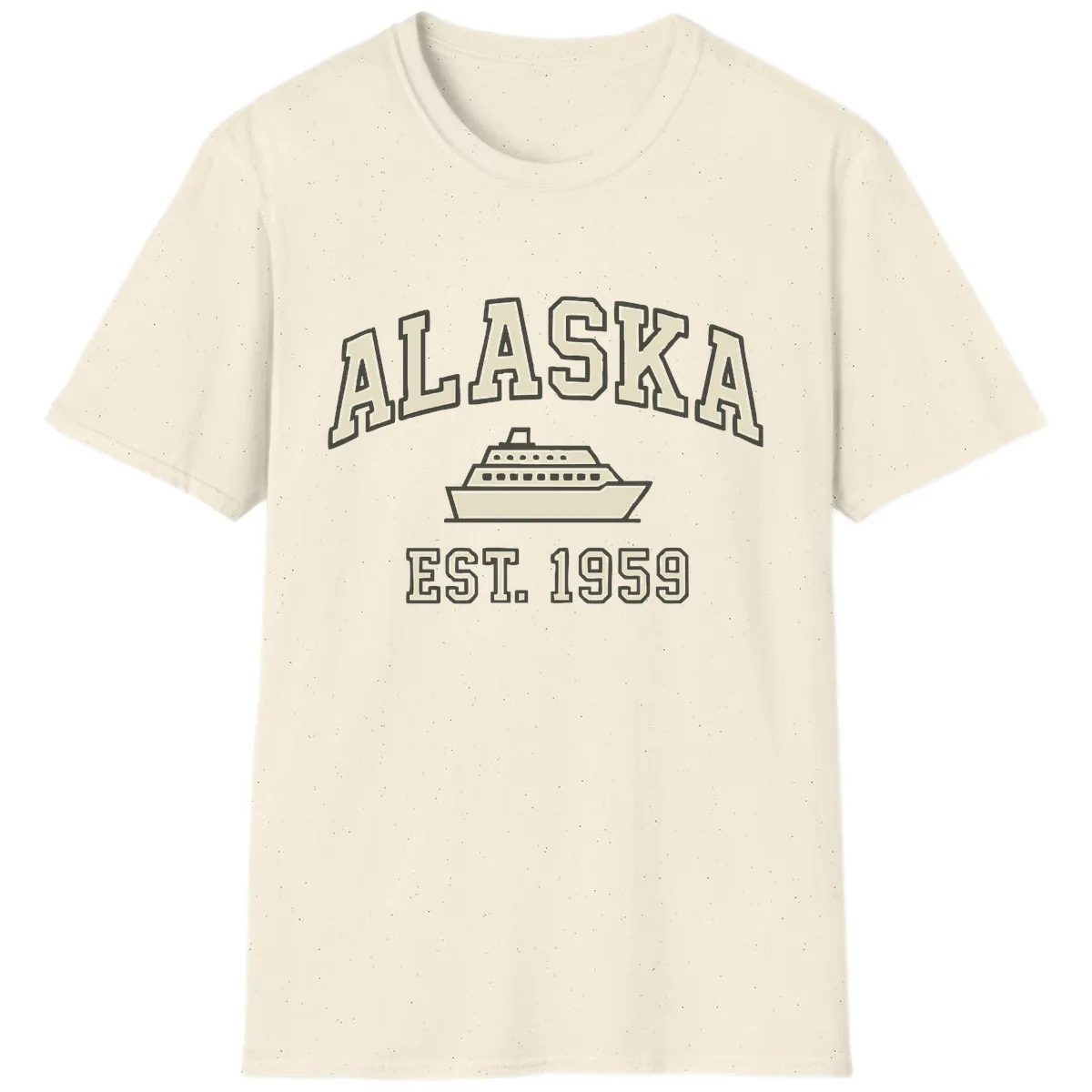Alaska Cruise Est 1959 Vintage Ship T-Shirt in Natural