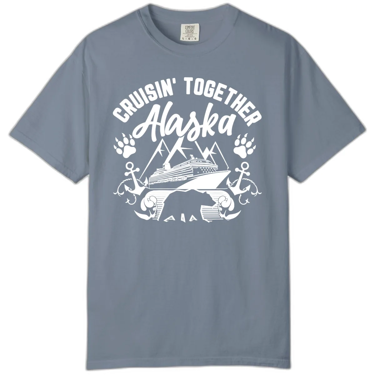 Cruisin' Together Alaska Comfort Color in Blue Jean