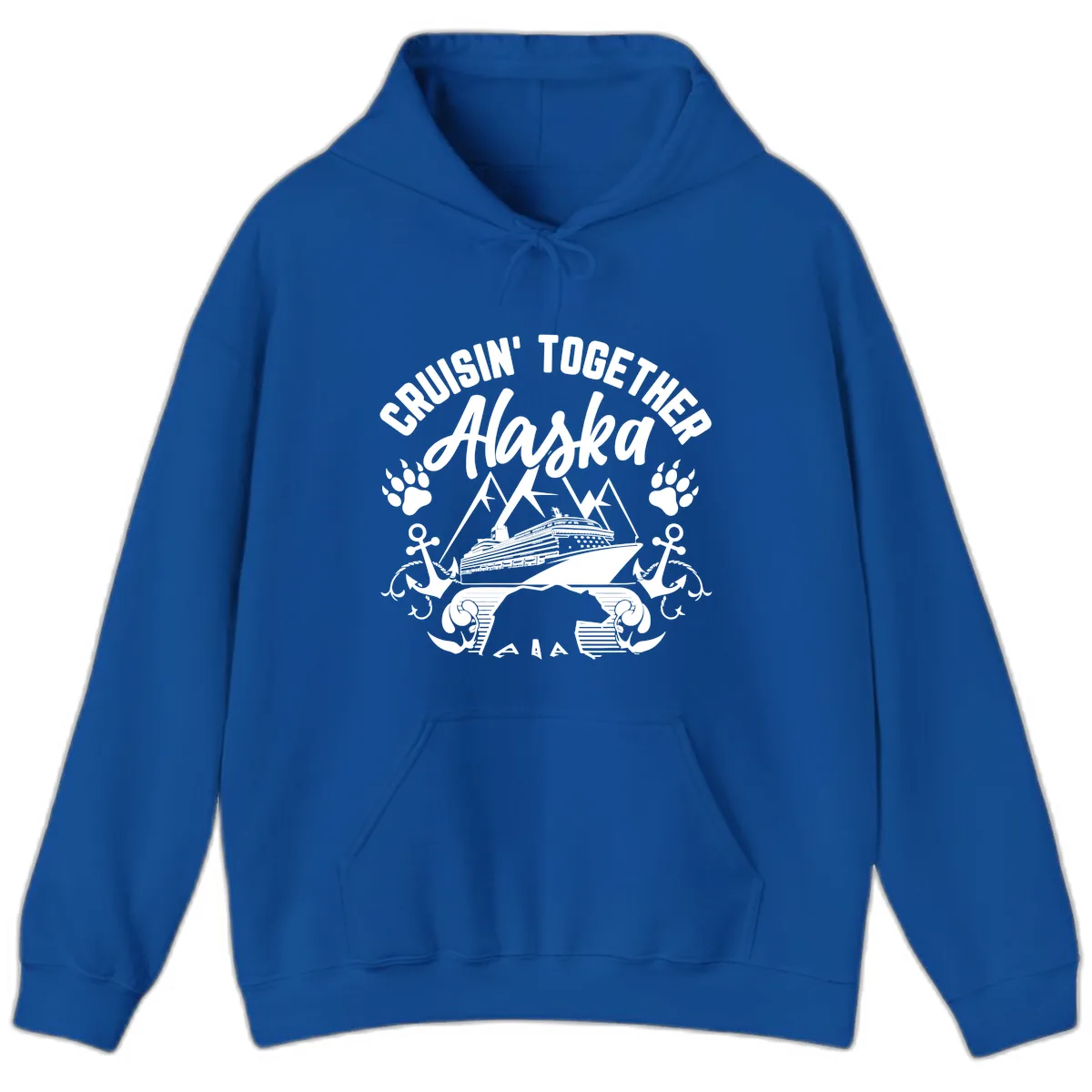 Cruisin' Together Alaska Hoodie in Royal
