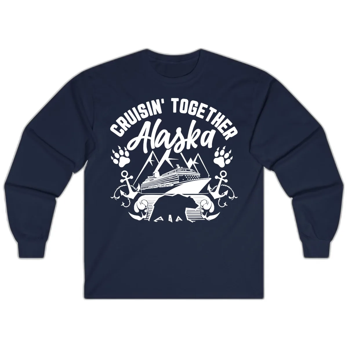 Cruisin' Together Alaska Long Sleeve in Navy