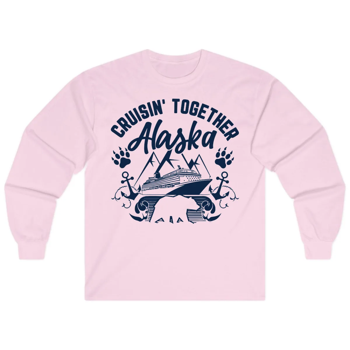 Cruisin' Together Alaska Long Sleeve in Light Pink