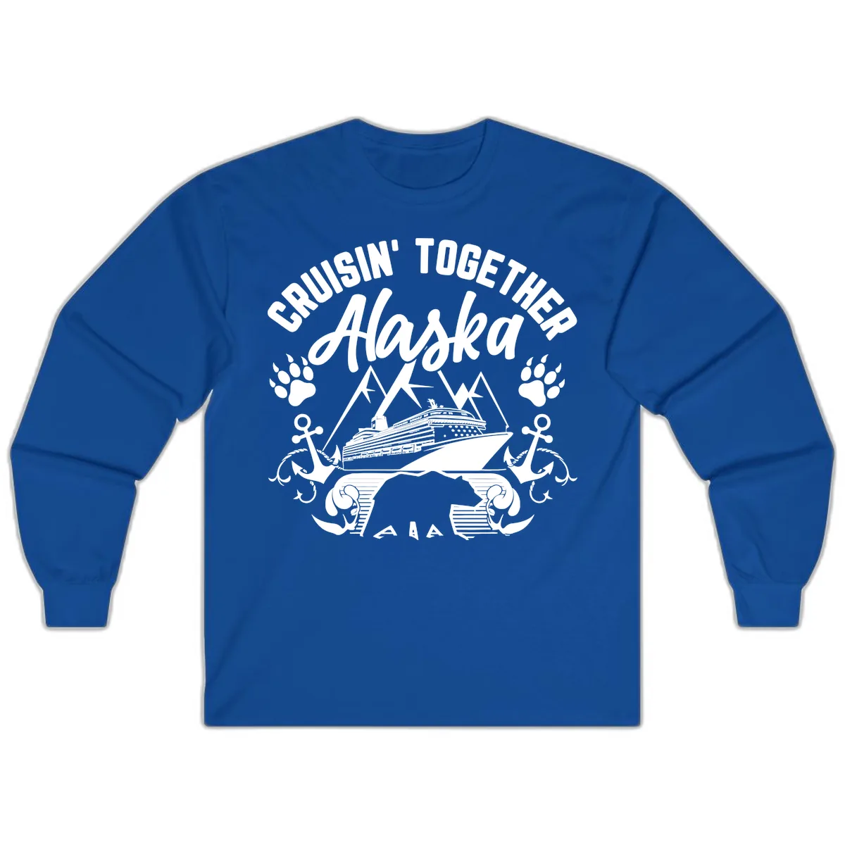 Cruisin' Together Alaska Long Sleeve in Royal