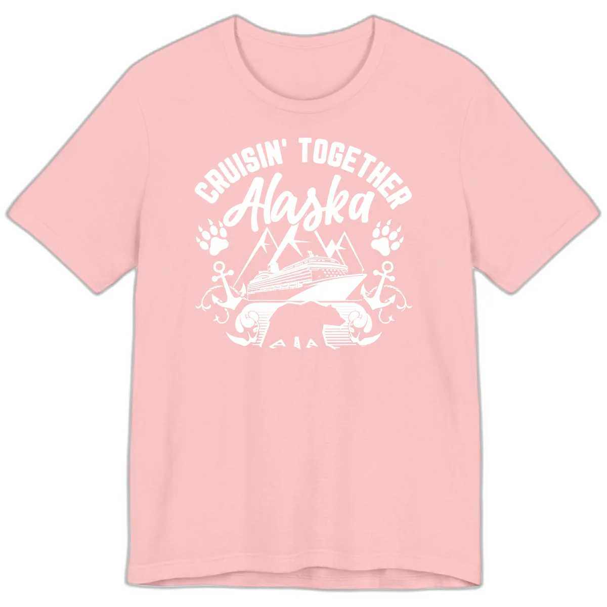 Cruisin' Together Alaska Premium T-Shirt in Pink