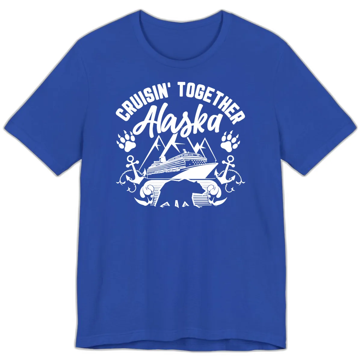 Cruisin' Together Alaska Premium T-Shirt in True Royal