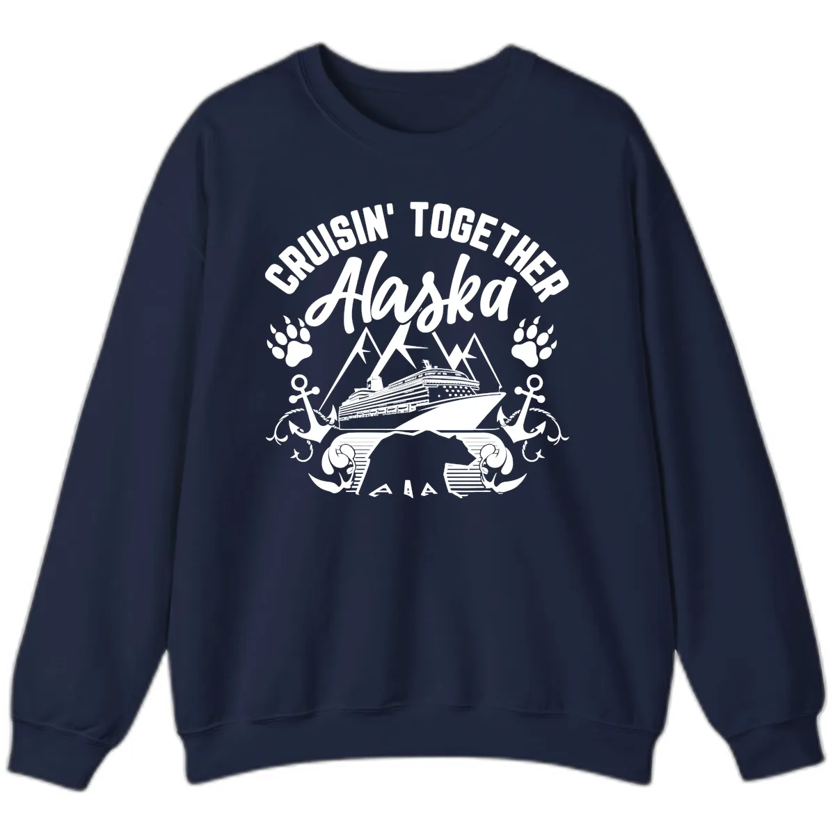 Cruisin' Together Alaska Sweatshirt in Navy