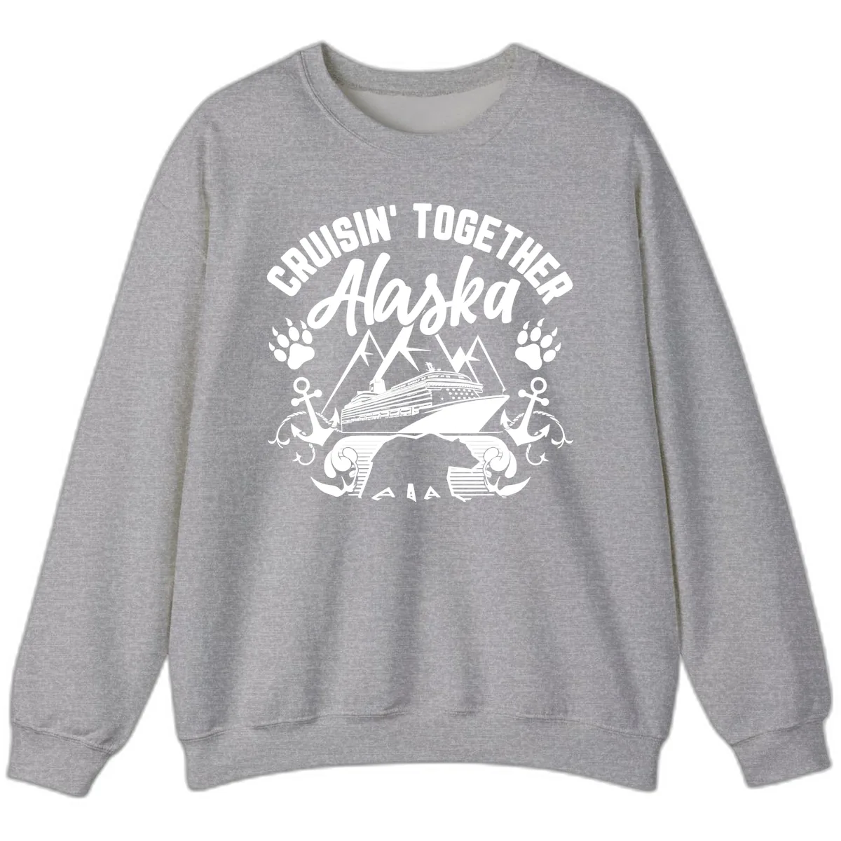 Cruisin' Together Alaska Sweatshirt in Sport Grey