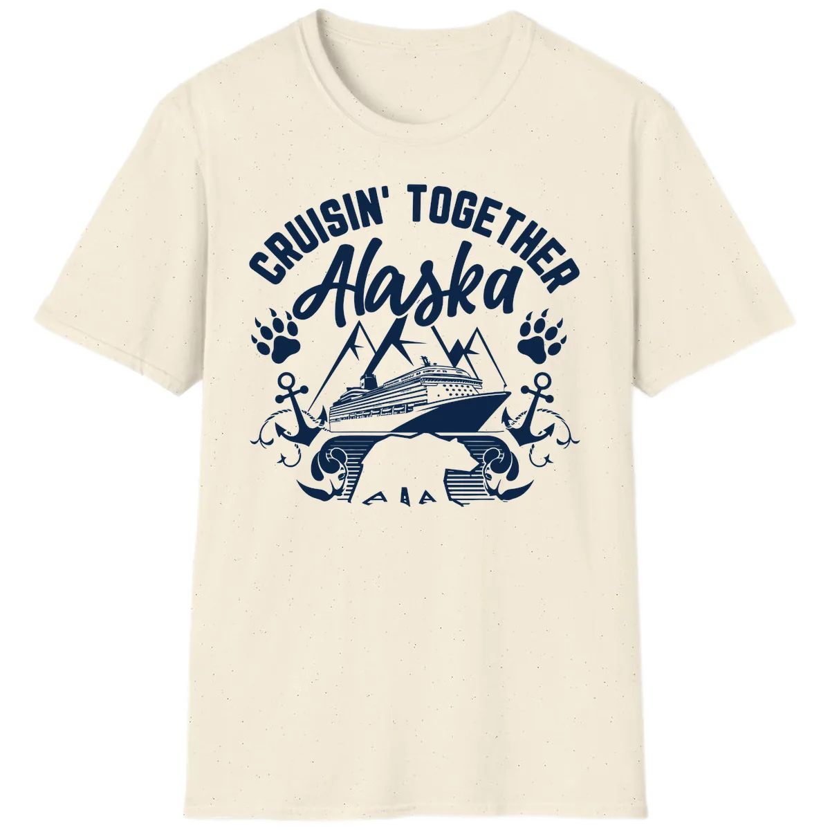 Cruisin' Together Alaska T-Shirt in Natural