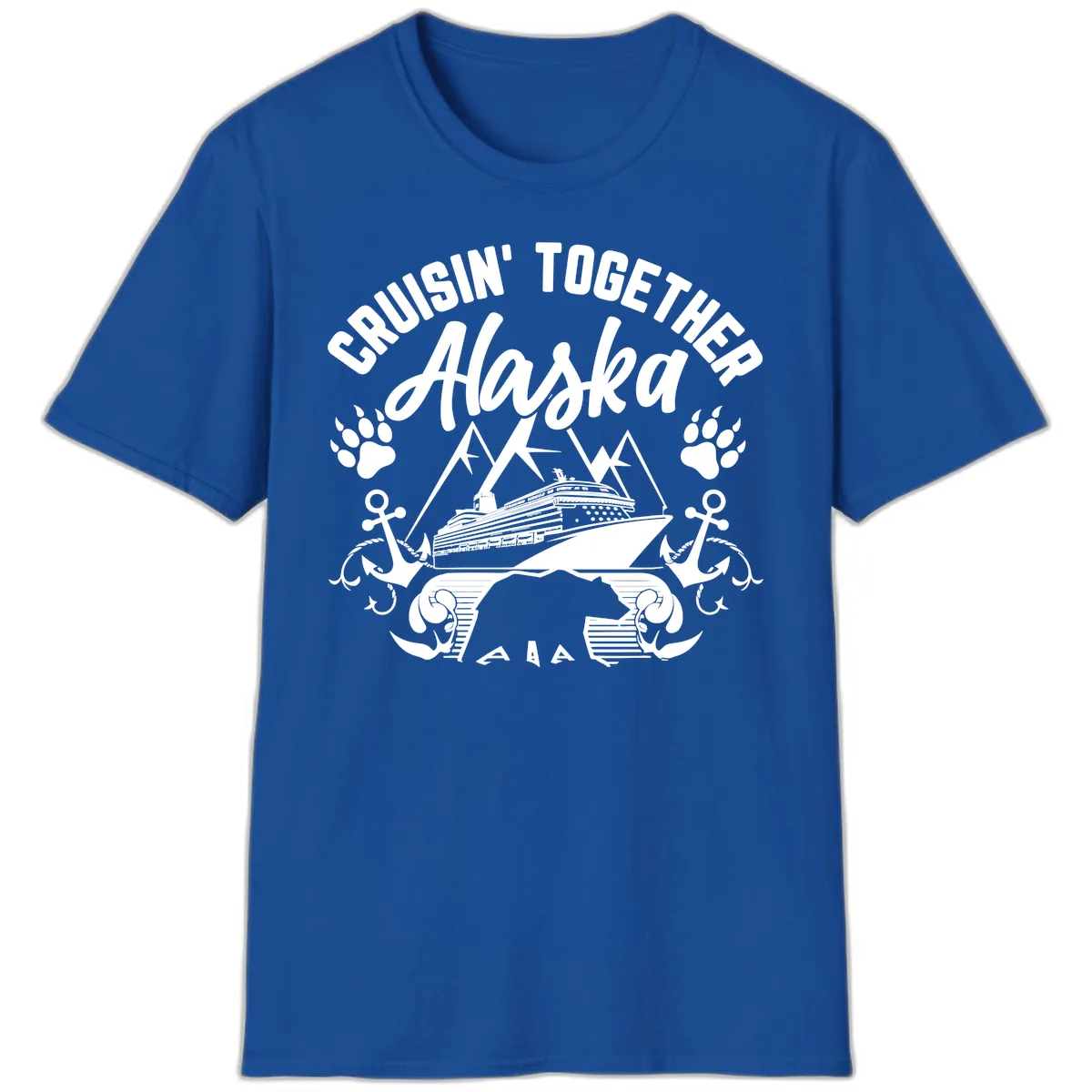 Cruisin' Together Alaska T-Shirt in Royal