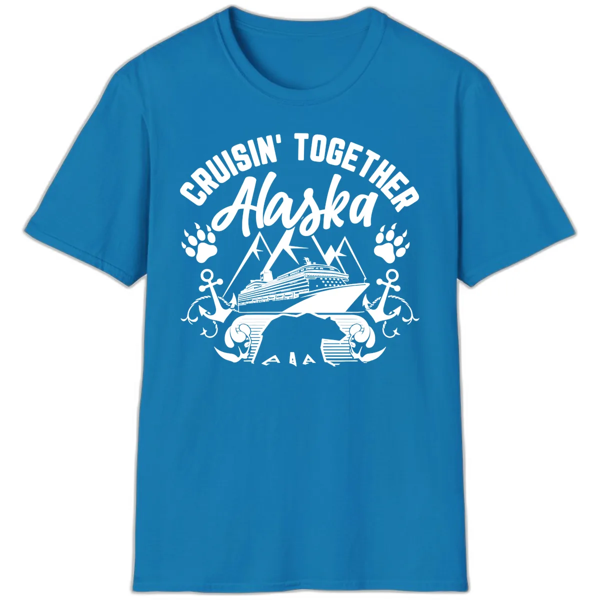 Cruisin' Together Alaska T-Shirt in Sapphire