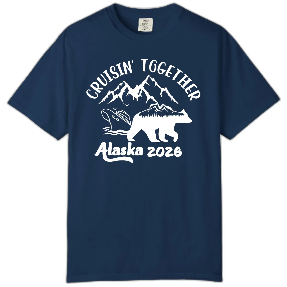 Cruisin' Together Alaska 2026 Comfort Color in Navy