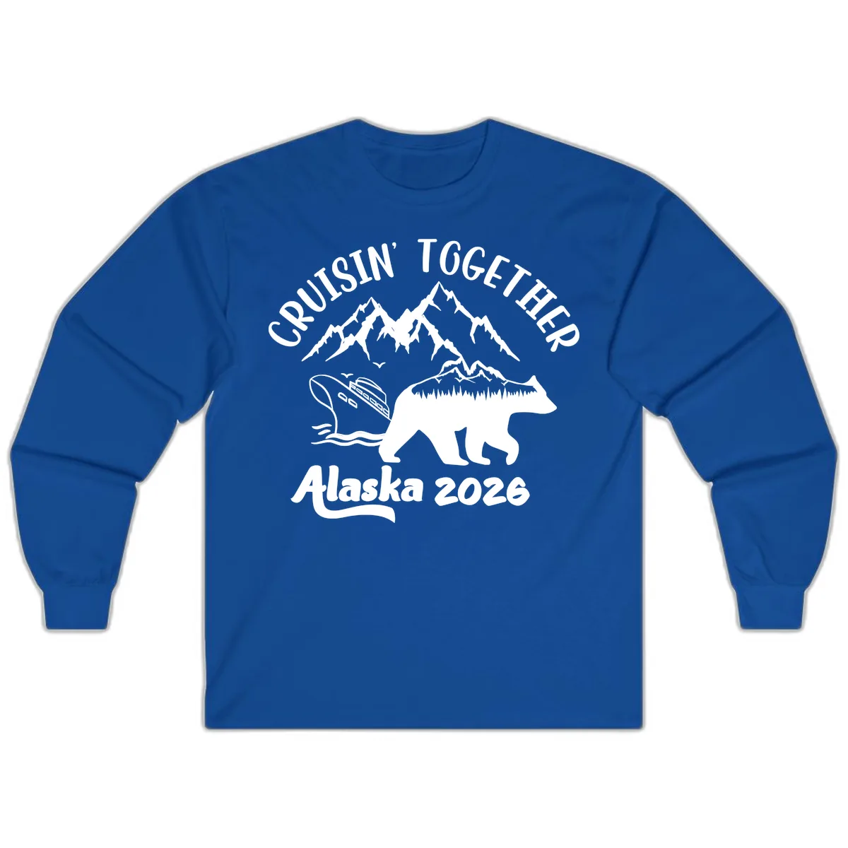 Cruisin' Together Alaska 2026 Long Sleeve in Royal