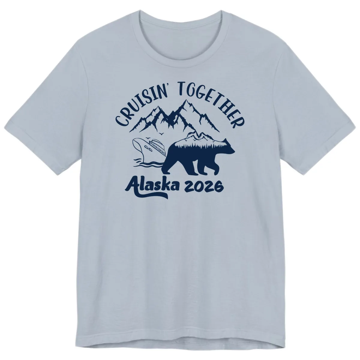 Cruisin' Together Alaska 2026 Premium T-Shirt in Light Blue