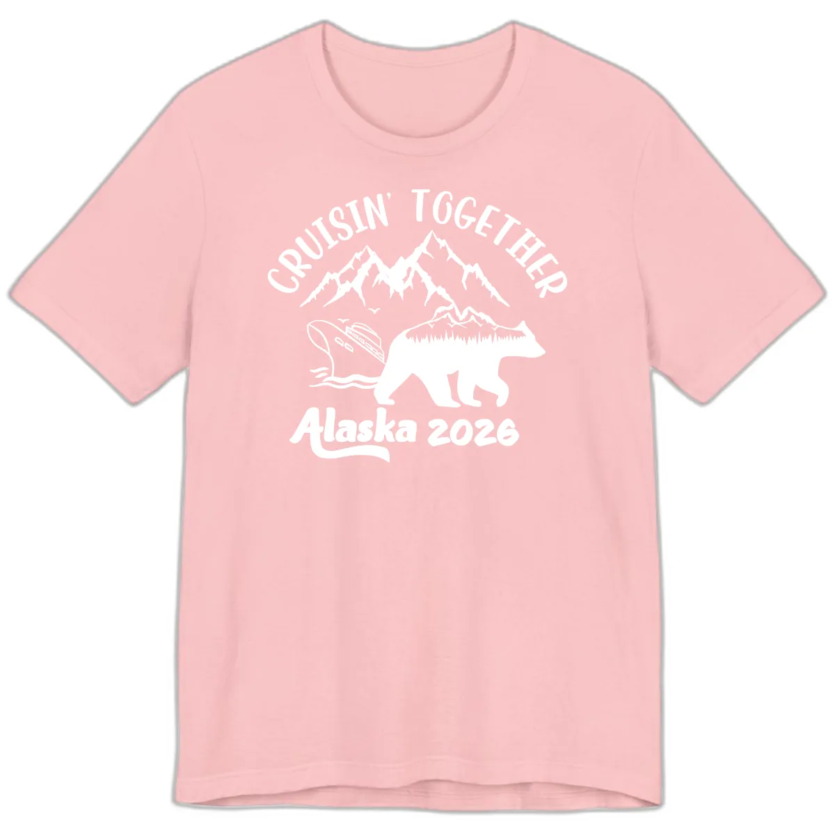 Cruisin' Together Alaska 2026 Premium T-Shirt in Pink