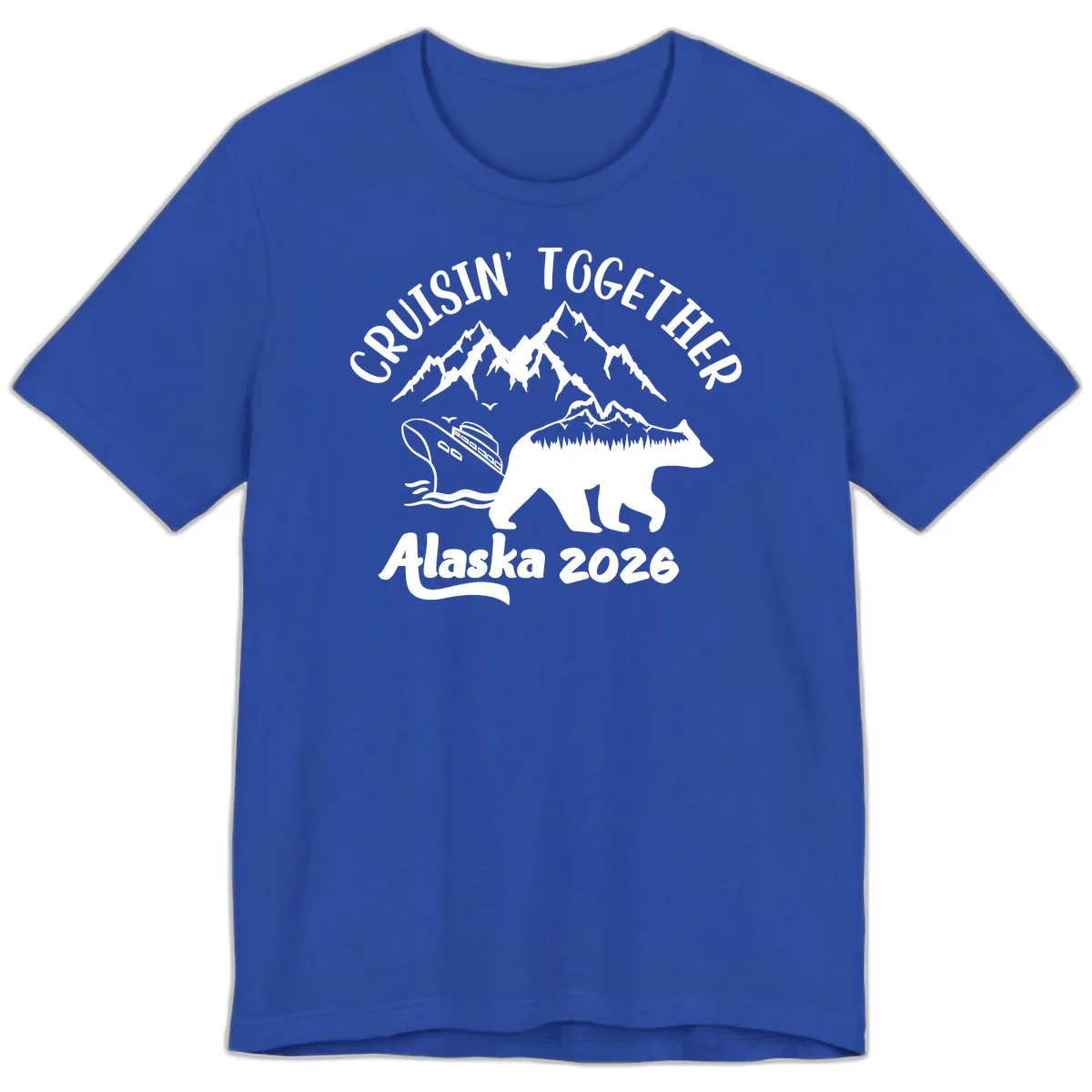 Cruisin' Together Alaska 2026 Premium T-Shirt in True Royal