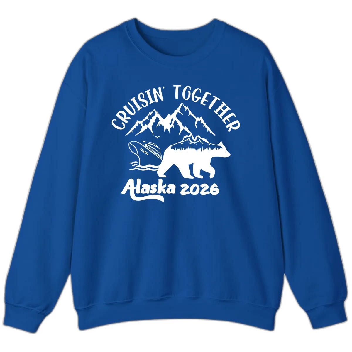Cruisin' Together Alaska 2026 Sweatshirt in Royal