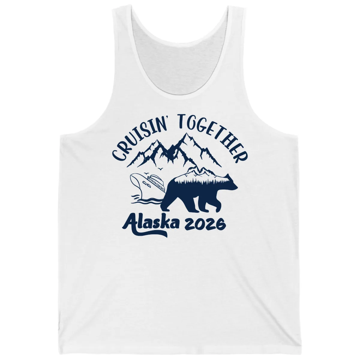 Cruisin' Together Alaska 2026 Tank in White