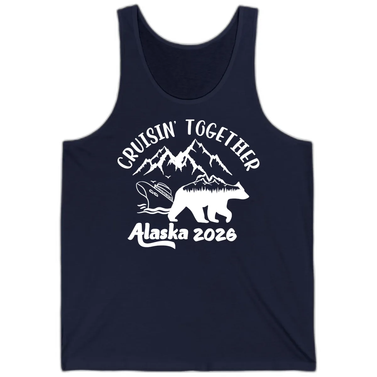 Cruisin' Together Alaska 2026 Tank in Navy